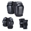 187 Killer Pads - Black Six Pack - Adult Knee/Elbow/Wrist Safety Gear Set