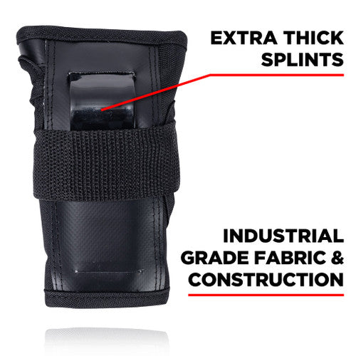 187 Killer Pads - Black Six Pack - Adult Knee/Elbow/Wrist Safety Gear Set