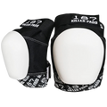 187 Killer Pads - Black/White Pro Knee Pads - Sold In Pairs