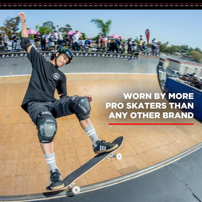 187 Killer Pads - Black/White Pro Knee Pads - Sold In Pairs