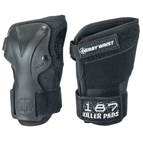 187 Killer Pads - Derby Wrist Guards | Black - Sold In Pairs