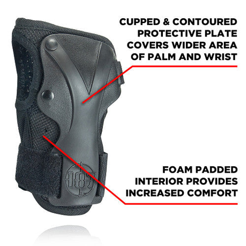 187 Killer Pads - Derby Wrist Guards | Black - Sold In Pairs