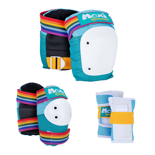 187 Killer Pads - Jade Moxi Super Six Pack - Adult Knee/Elbow/Wrist Safety Gear Set