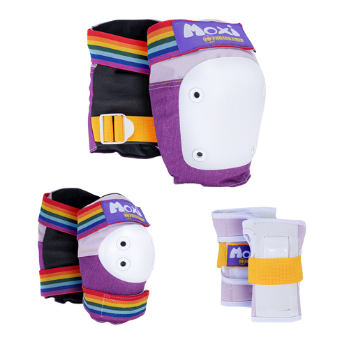 187 Killer Pads - Lavender Moxi Super Six Pack - Adult Knee/Elbow/Wrist Safety Gear Set
