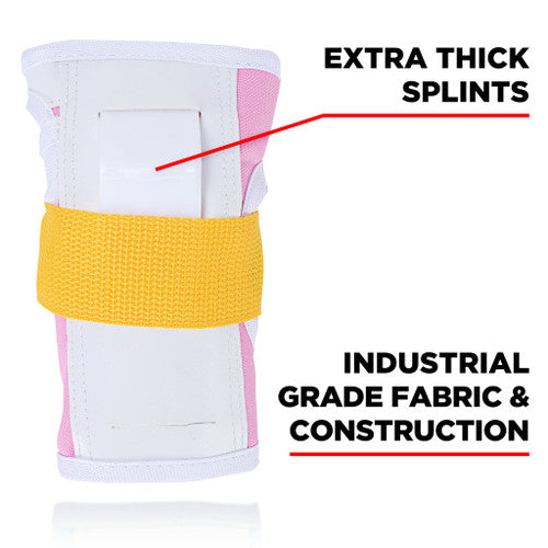 187 Killer Pads - Pink Moxi Super Six Pack - Adult Knee/Elbow/Wrist Safety Gear Set