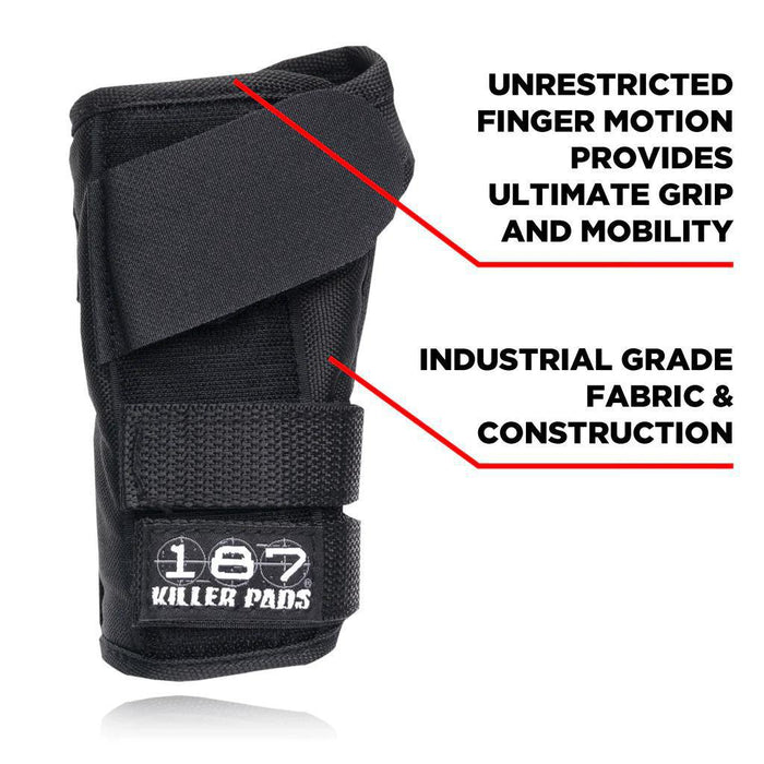 187 Killer Pads - Pro Wrist Guard | Black - Sold In Pairs