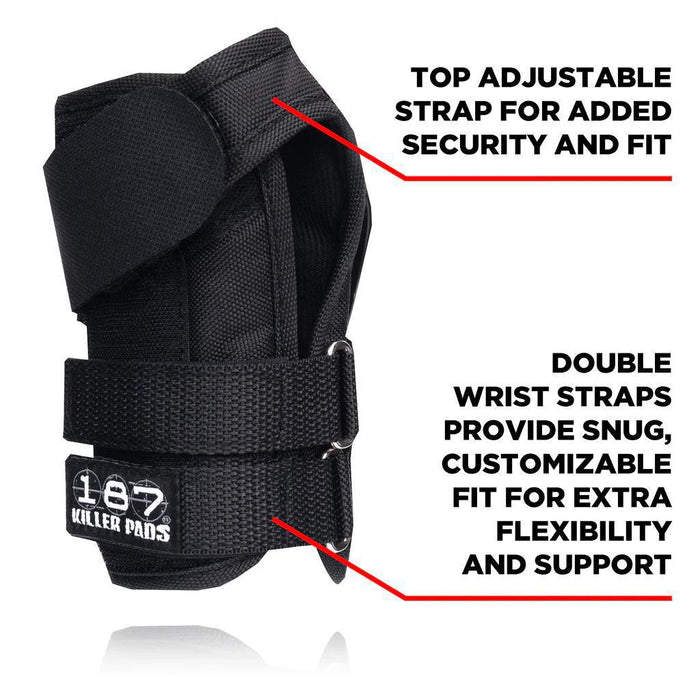 187 Killer Pads - Pro Wrist Guard | Black - Sold In Pairs