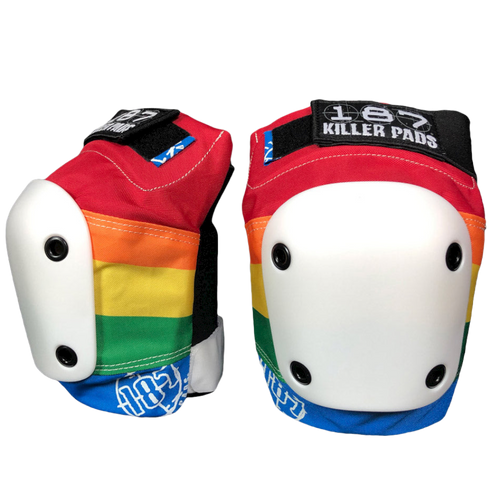 187 Killer Pads - Rainbow Slim Skate Knee Pads - Sold In Pairs