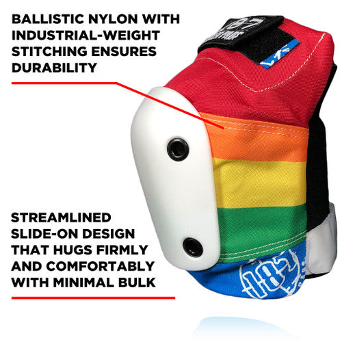 187 Killer Pads - Rainbow Slim Skate Knee Pads - Sold In Pairs