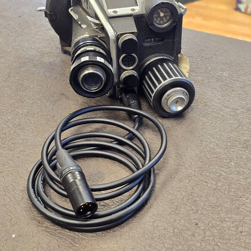 4-Pin Male XLR - 3-PIN Female XLR Arri M Power Cable 6'