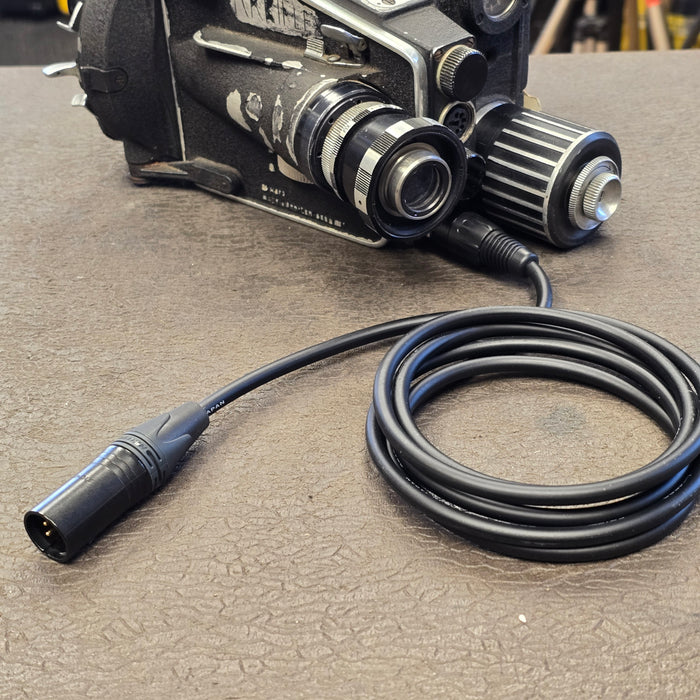 4-Pin Male XLR - 3-PIN Female XLR Arri M Power Cable 6'