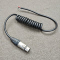 4-pin XLR Female connector with 3.5 feet Coiled Cable