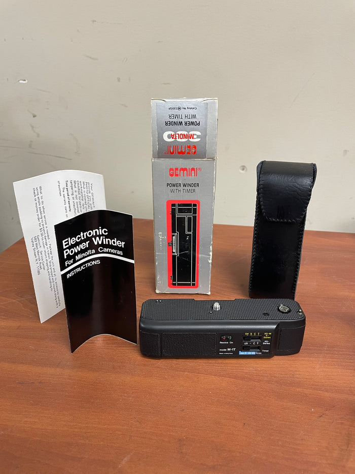Gemini Power Winder w/ Timer For Minolta Cameras In Original Box w/ Manual | M330GP