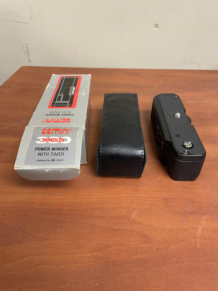Gemini Power Winder w/ Timer For Minolta Cameras In Original Box w/ Manual | M330GP