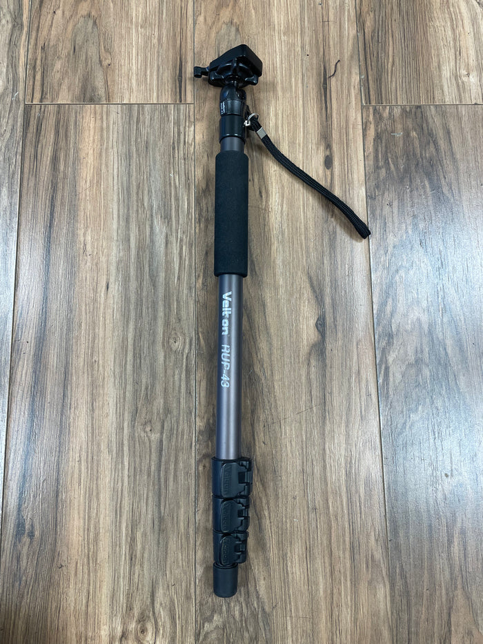 Velbon RUP-43 Monopod w/ Velbon QRA-3 Quick Release Plate, 4 sections, 22-65in.