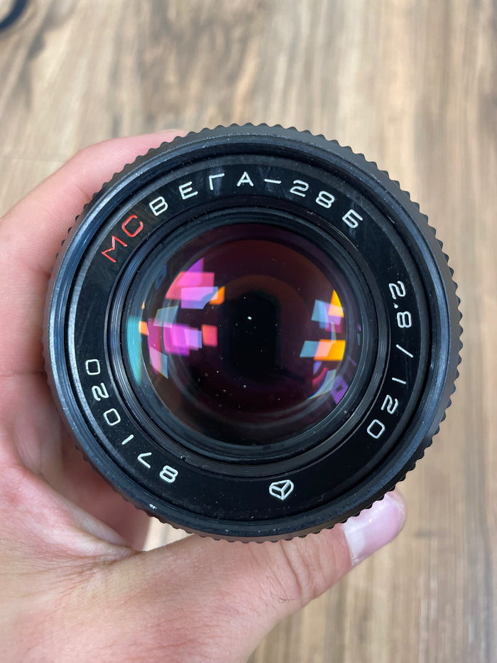 MC Vega-28b 120mm f2.8 P6 Mount Medium Format Soviet Lens S# 871020