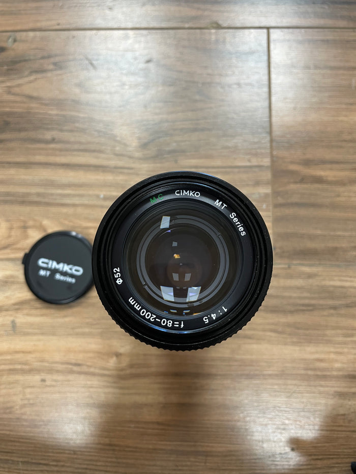 Cimko MT Series f4.5 MC 80-200mm FD Mount Zoom Lens S# 440304