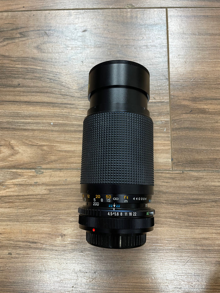 Cimko MT Series f4.5 MC 80-200mm FD Mount Zoom Lens S# 440304