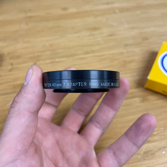Tiffen 43mm to Series 7 Adapter Ring (43M7) - Yellow Box