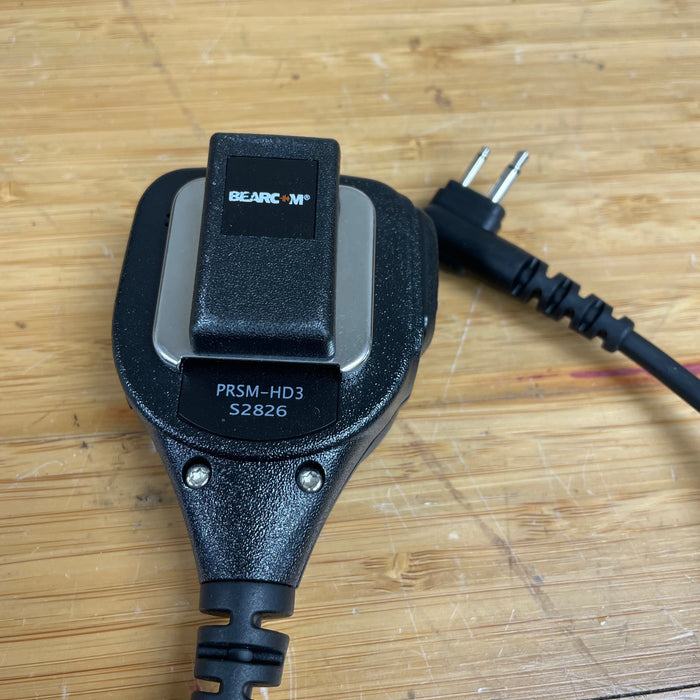 BearCom Remote Speaker Microphone for Motorola 2-Pin Walkie Talkie NEW