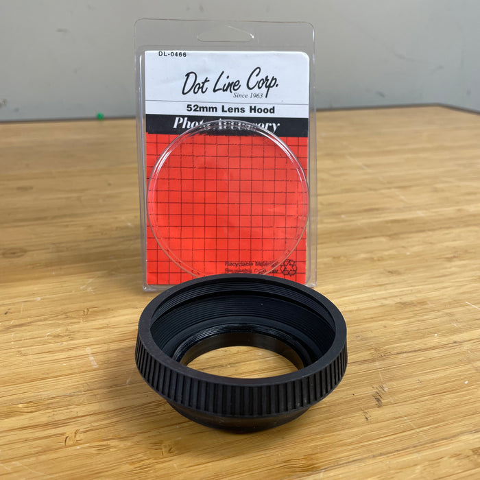 Dot Line Corp 52mm Lens Hood - Rubber, Collapsible