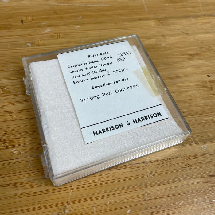Harrison 3" x 3" Yellowish Red RD-4 (23A) Filter