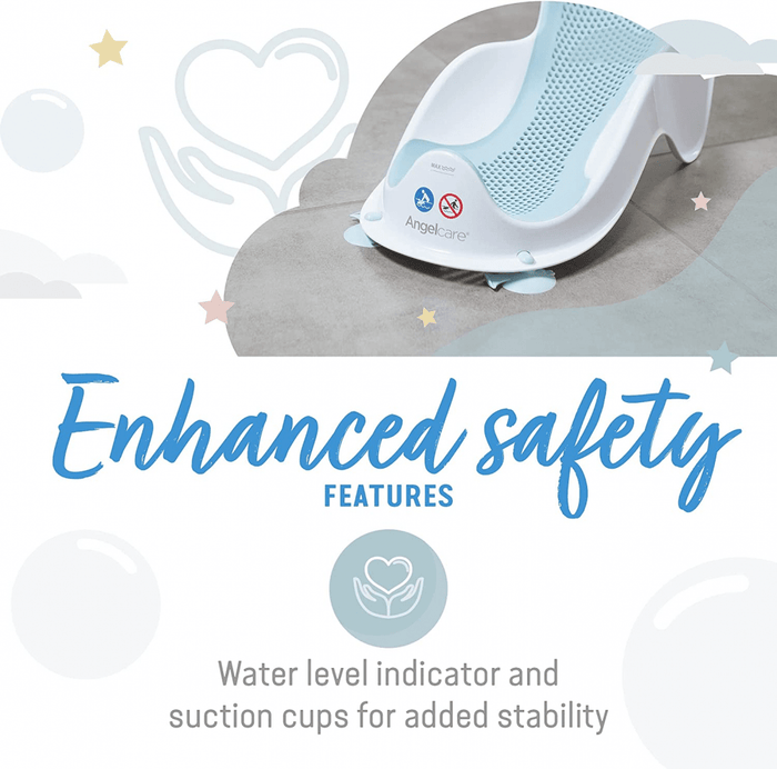 Angelcare Bath Support Angelcare Soft Touch Mini Baby Bath Support - Blue
