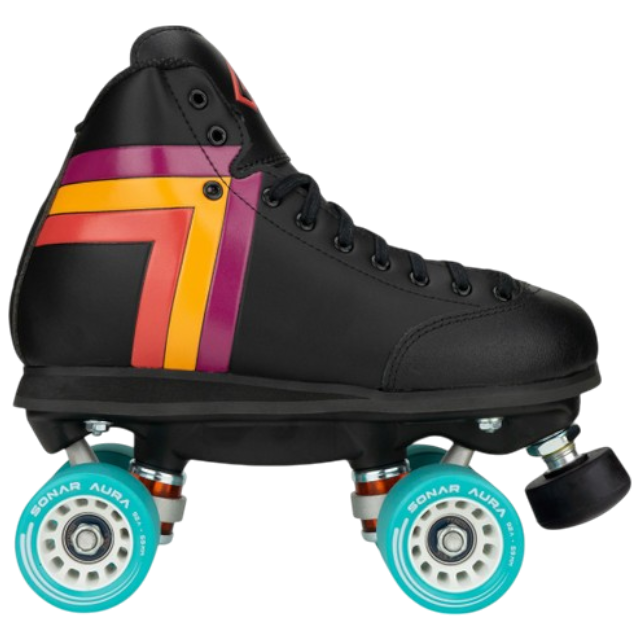 Antik Skates - Black Skyhawk Indoor - Roller Skate Set