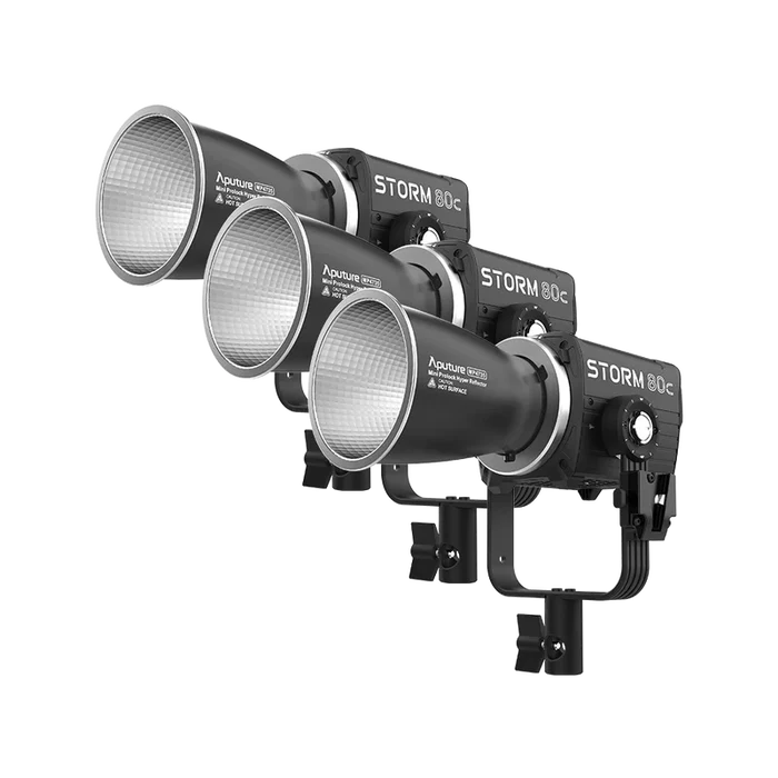 Aputure Storm 80c LED Monolight 3-Light Kit