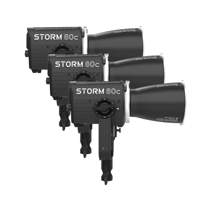 Aputure Storm 80c LED Monolight 3-Light Kit