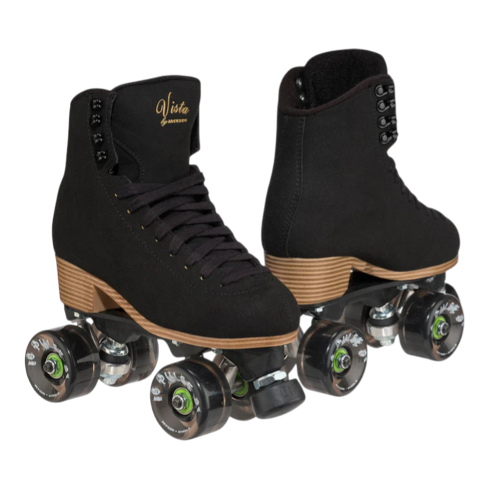 Atom Skates - Black Jackson Vista Viper Nylon - Outdoor Roller Skates