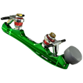 Atom Skates - Green Falcon Plates (Sold In Pairs)