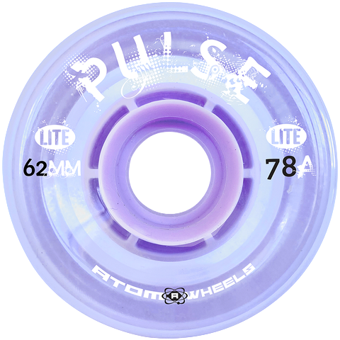 Atom Skates - Lilac Pulse Lite 62mm Outdoor Wheels (4 Pack)