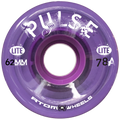 Atom Skates - Purple Pulse Lite 62mm Outdoor Wheel (4 Pack)