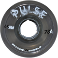 Atom Skates - Smoke Black Pulse 65mm Outdoor Wheels (4 Pack)