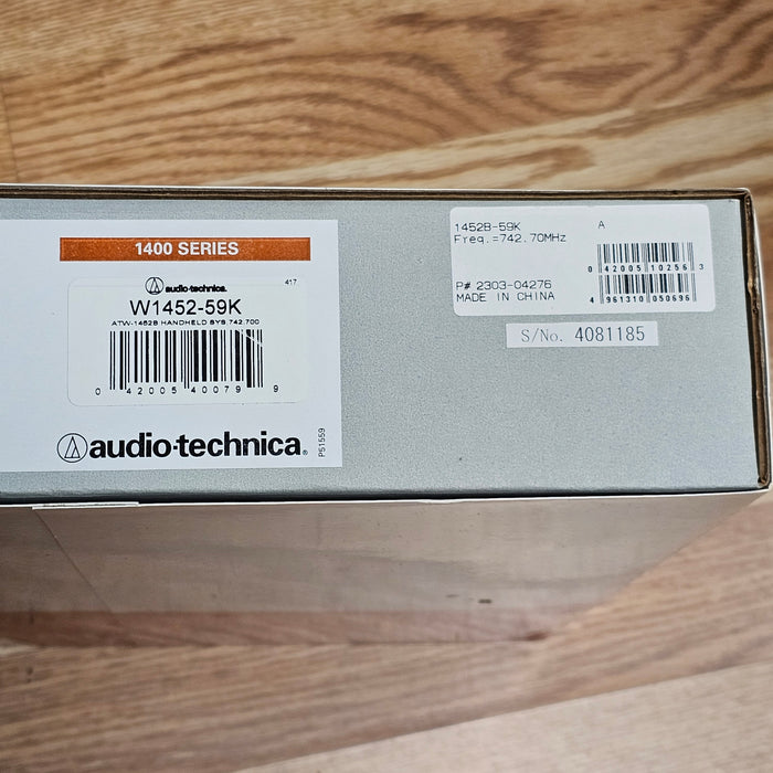 Audio Technica ATW-1452-59K UHF Wireless Microphone System S# 4081185