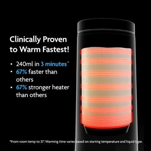 Baby Brezza Food Maker Baby Brezza SuperFast Portable Bottle Warmer - All black