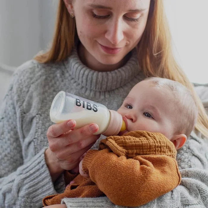 BIBS Baby Bottles BIBS Baby Glass Bottle Complete Set (225ml) - Ivory