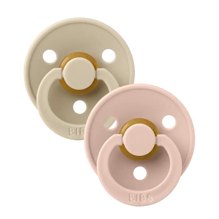 BIBS Pacifiers & Teethers BIBS Colour Pacifiers 2 Pack (Size 2) - Vanilla/Blush