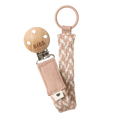 BIBS Pacifier Clip BIBS Pacifier Clip (Braided) - Blush/Ivory