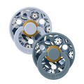BIBS Health & Hygiene Bibs x Liberty Colour Bobo Latex Pacifier (2 Pack, Size 1) - Dusty Blue Mix