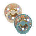 BIBS Health & Hygiene Bibs x Liberty Colour June Blossom Latex Pacifier (2 Pack, Size 1) - Vanilla Hush Mix