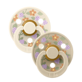 BIBS Health & Hygiene Bibs x Liberty Colour Strawberries & Cream Latex Pacifier (2 Pack, Size 1) - Ivory Mix