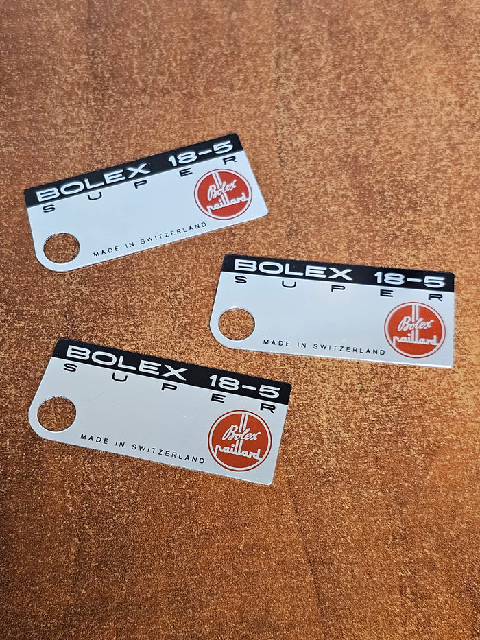 Bolex 18-5 Super Logo Plate
