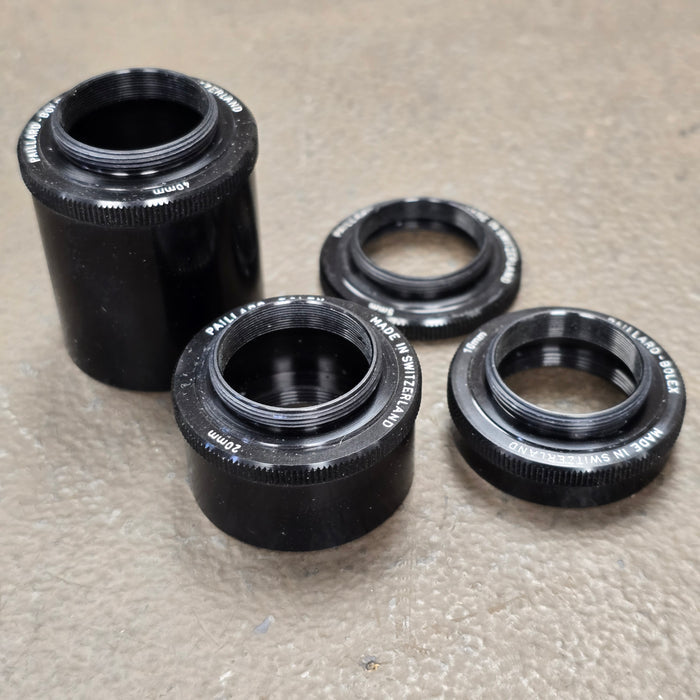 Bolex C-Mount Macro Extension Tube Set for Macro Photography