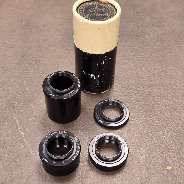 Bolex C-Mount Macro Extension Tube Set for Macro Photography