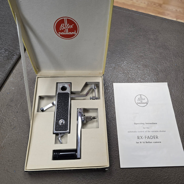Bolex Rex-O-Fader with Winding Crank Long Knob with Box