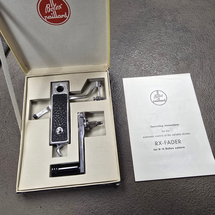 Bolex Rex-O-Fader with Winding Crank Long Knob with Box