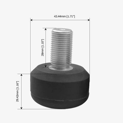 Bont - Black Tracer Roller Skate Plates - Set Of 2