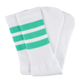 Bont - Misty Teal Triple Stripe Knee High Tube Socks - Sold In Pairs
